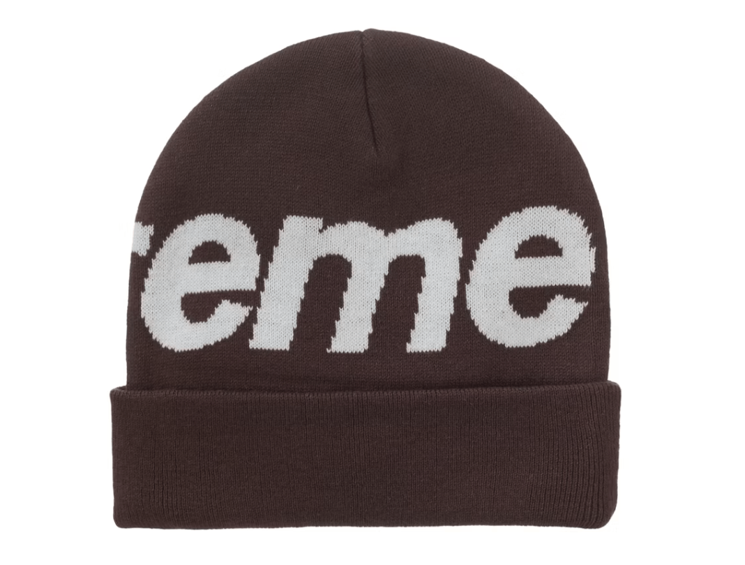 Supreme Supreme Big Logo Beanie (FW25) Brown size adjustable Size ONE SIZE - 2 Thumbnail