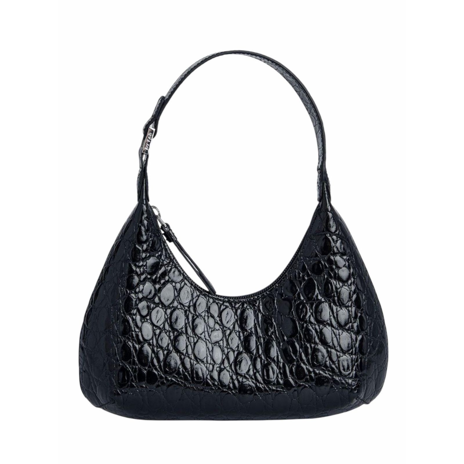 By Far By Far Baby Amber Bag Black Circular Leather Handbag Size ONE SIZE - 2 Thumbnail