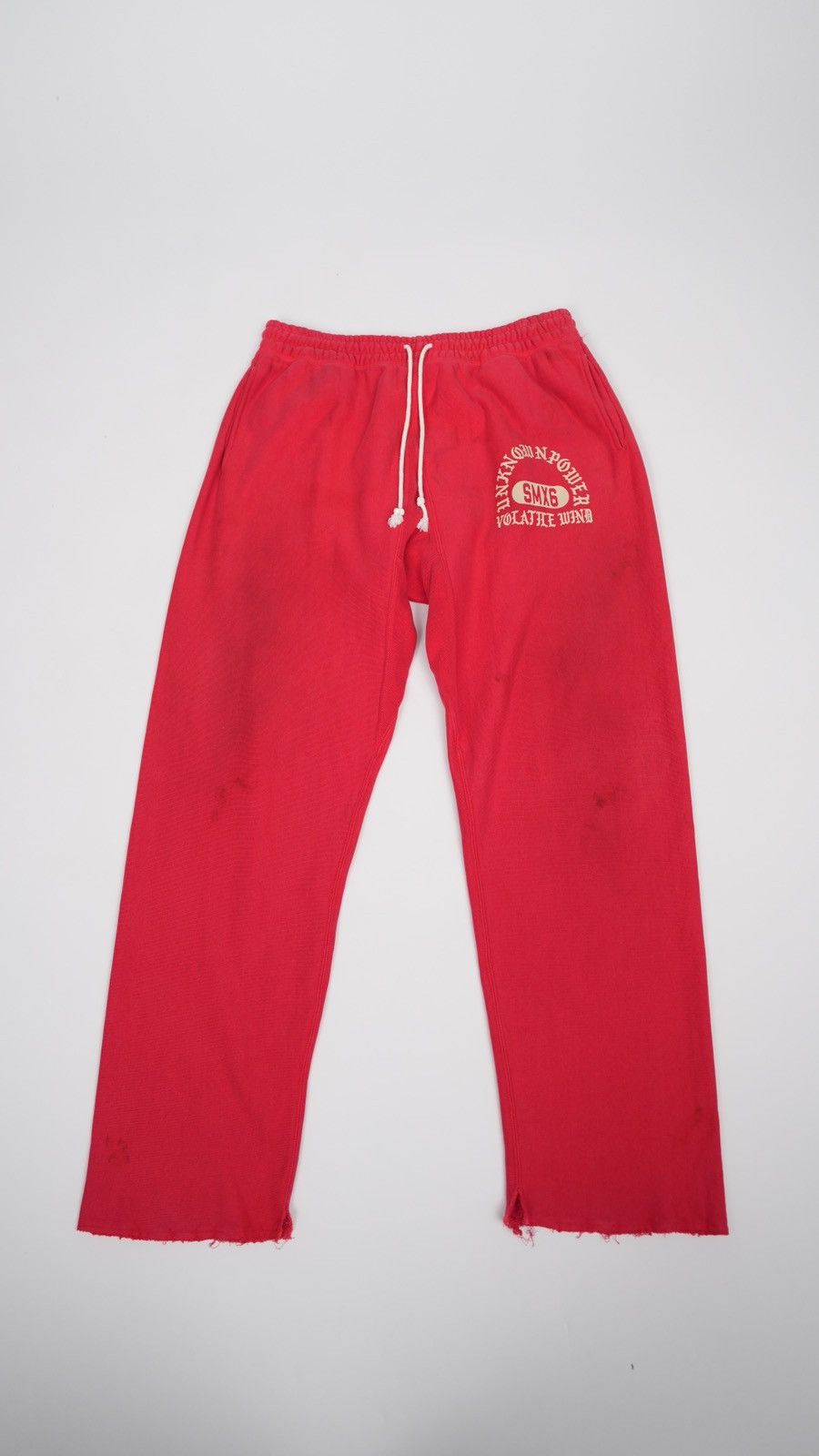 image of Saint Michael Unknown Power Sweatpants in Red, Men's (Size 34)