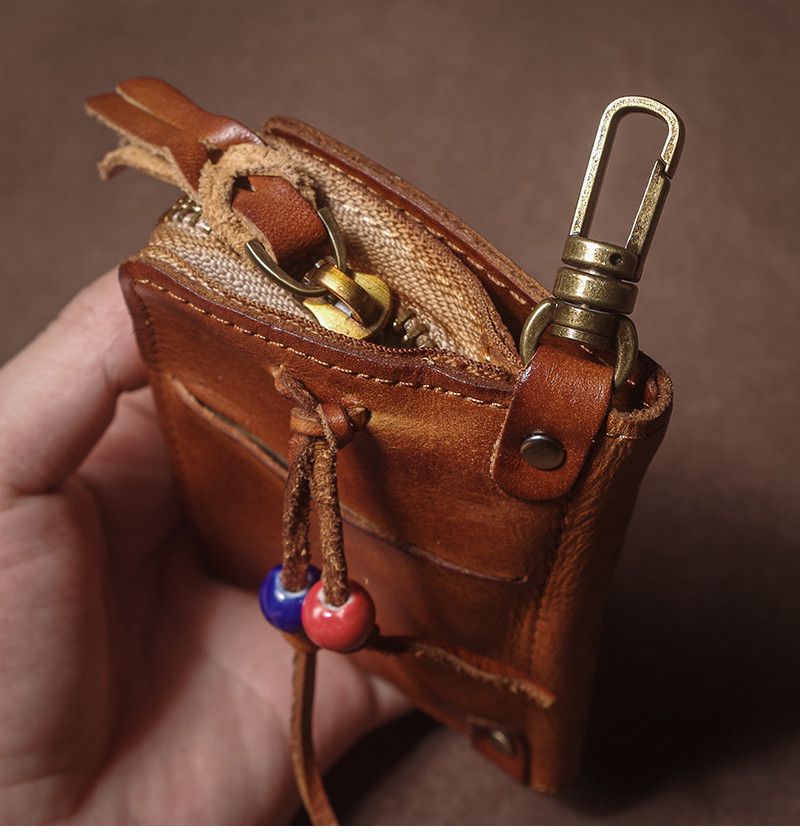 Japanese Brand Key Card Organizer Leather Bag Size ONE SIZE - 4 Thumbnail