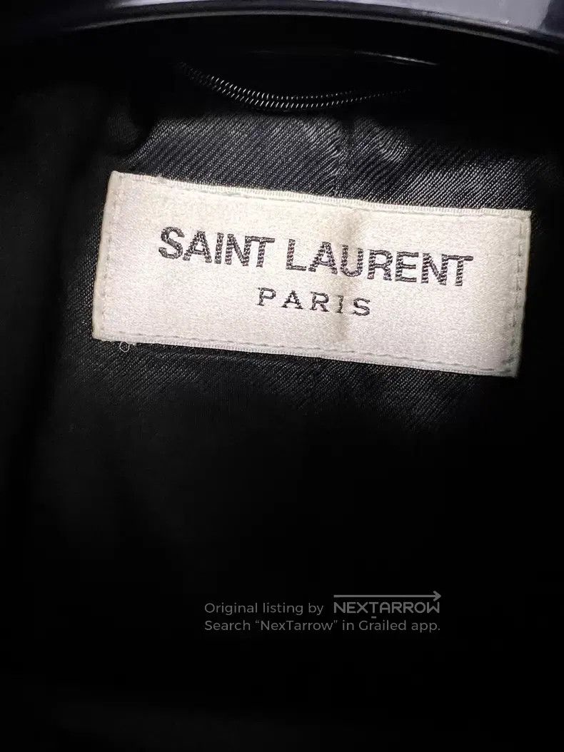 Saint Laurent Paris Saint Laurent Paris Burgundy Black Sheepskin Mixed Wool Ba Size US M / EU 48-50 / 2 - 3 Thumbnail