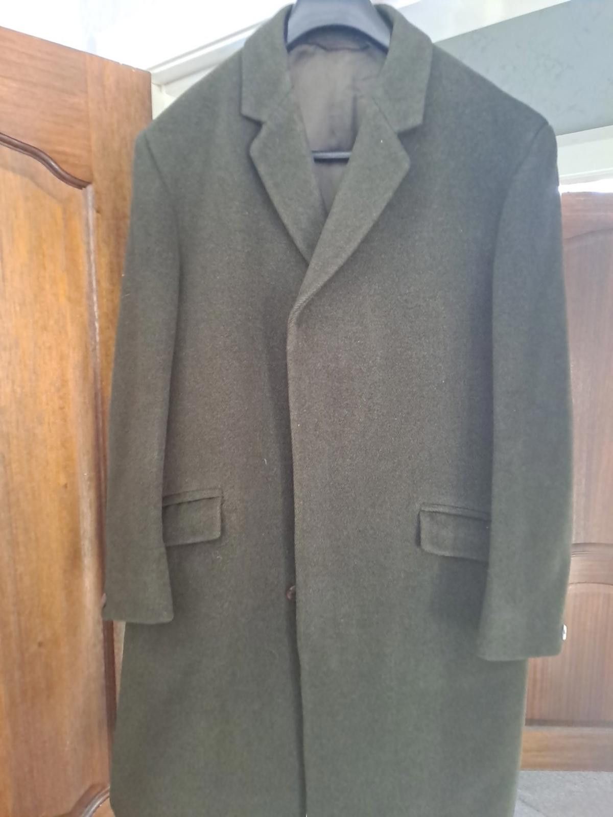 Burton Vintage 1950 Mens Burton Wool Overcoat Size 40 Green/brown Size US L / EU 52-54 / 3 - 3 Thumbnail