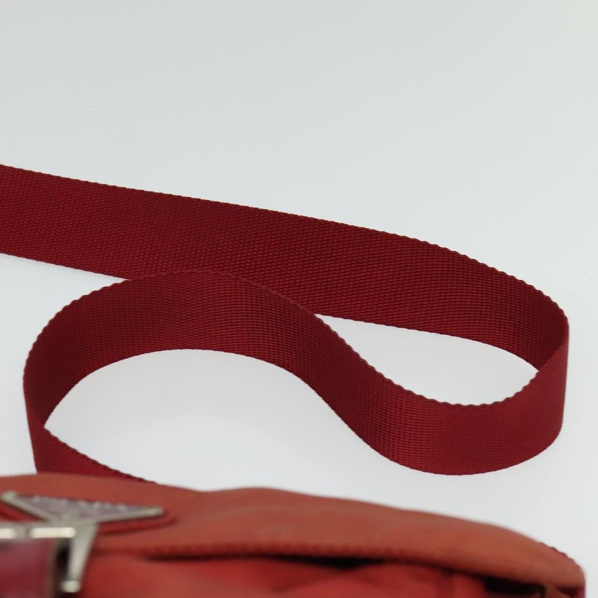 Prada PRADA Shoulder Bag Nylon Red Silver Size ONE SIZE - 8 Thumbnail