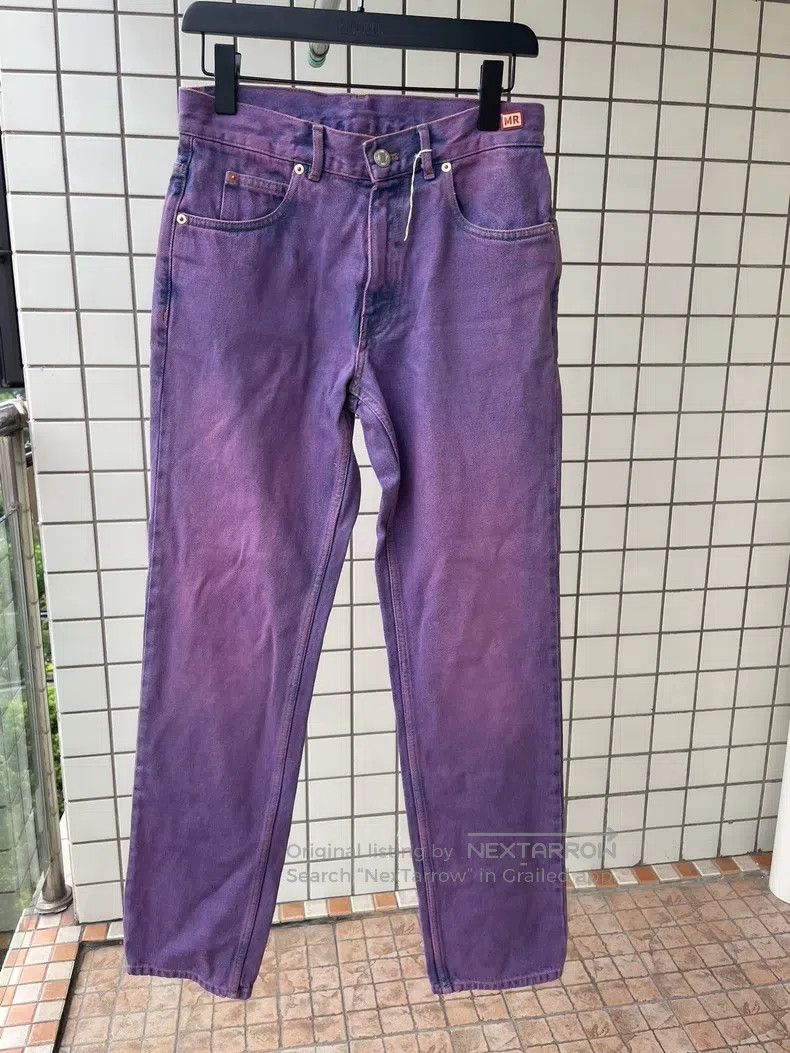 Martine Rose Martine Rose Size xs Pink-purple washed jeans Size US 29 - 1 Thumbnail