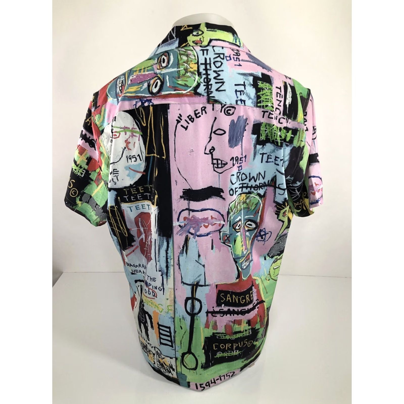 Wacko Maria WACKO MARIA / GUILTY PARTIES / Graffiti Lg Shirt - EXC. Button-Up - Men - L - Multicolor - Short Sleeve - Jeans? Size US L / EU 52-54 / 3 - 6 Thumbnail