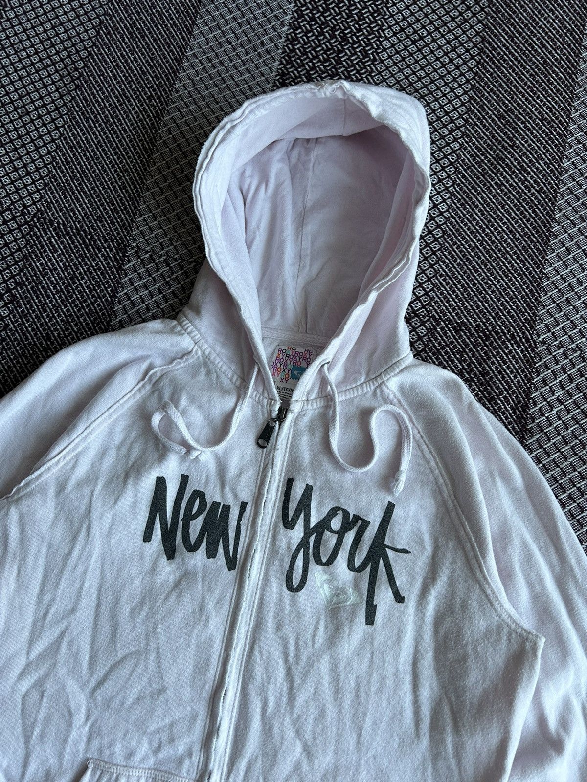 Quiksilver Vintage Roxy NY Rare 90s Zip Hoodie Unisex Streetwear Y2K Size US L / EU 52-54 / 3 - 3 Thumbnail