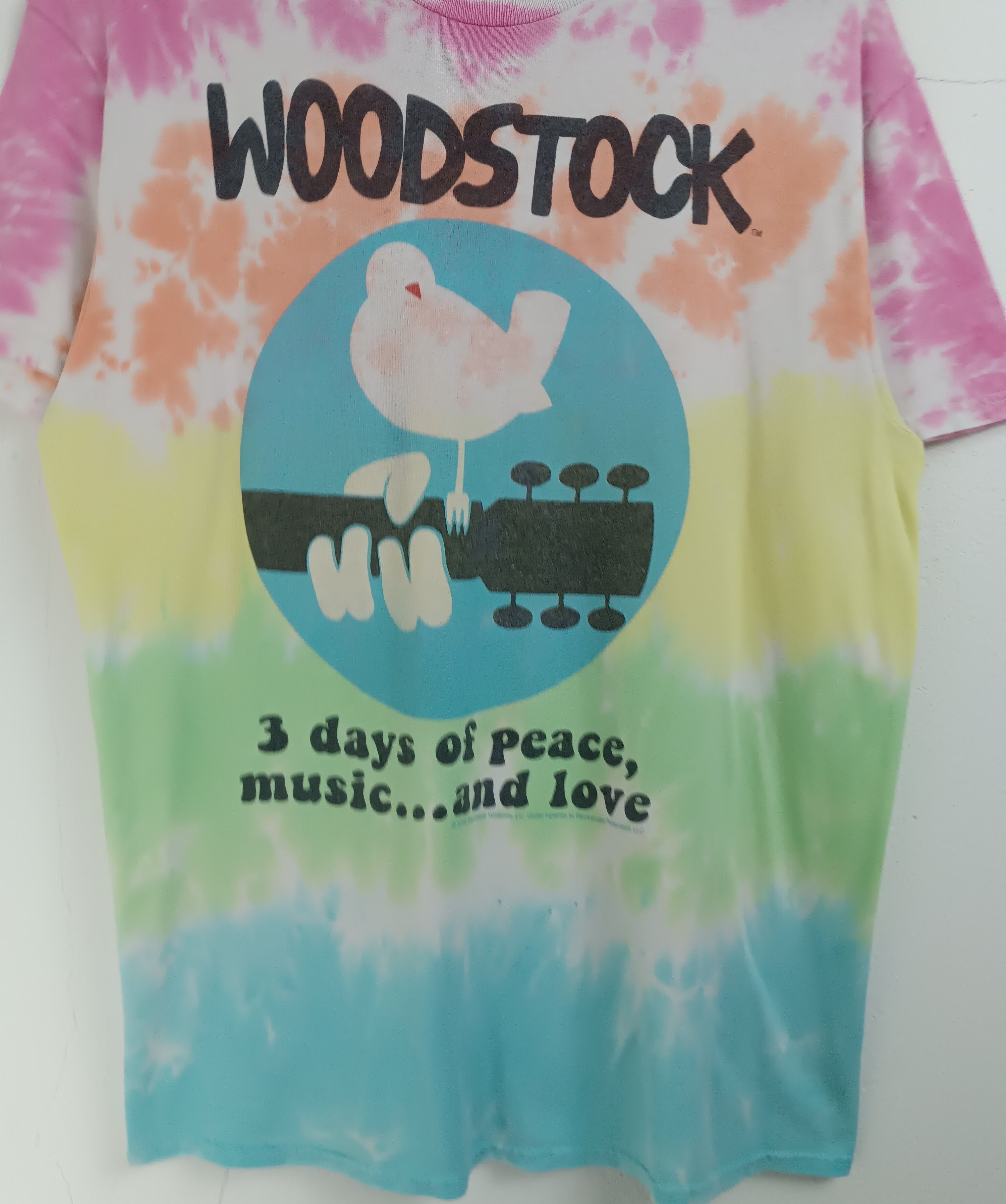 Liquid Blue VINTAGE WOODSTOCK MUSIC FESTIVAL TIE DYE TEE hippie rock Size US M / EU 48-50 / 2 - 7 Thumbnail