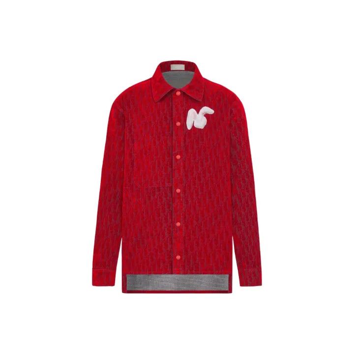 Dior Dior Rabbit Embroidered Long Sleeve Shirt 0079 Size US L / EU 52-54 / 3 - 1 Thumbnail