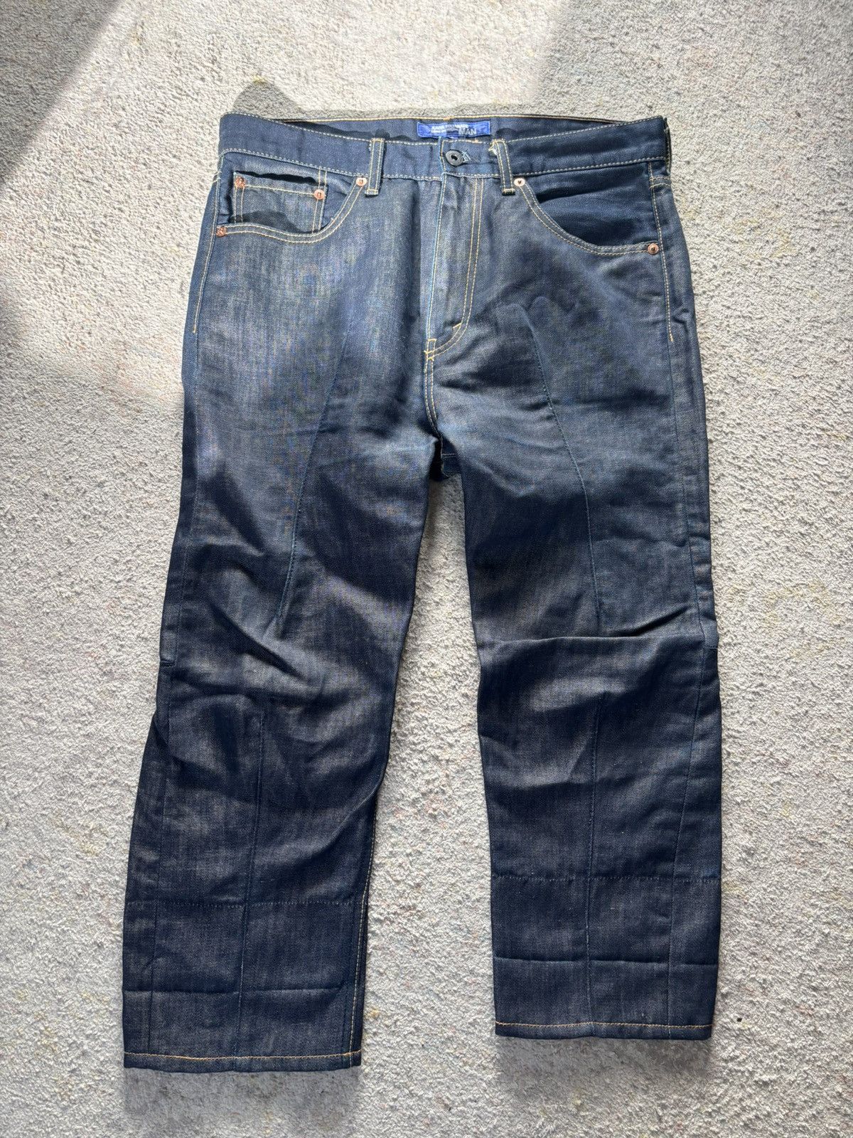 Junya Watanabe Cropped denim capris AD2008 Size US 32 / EU 48 - 1 Thumbnail