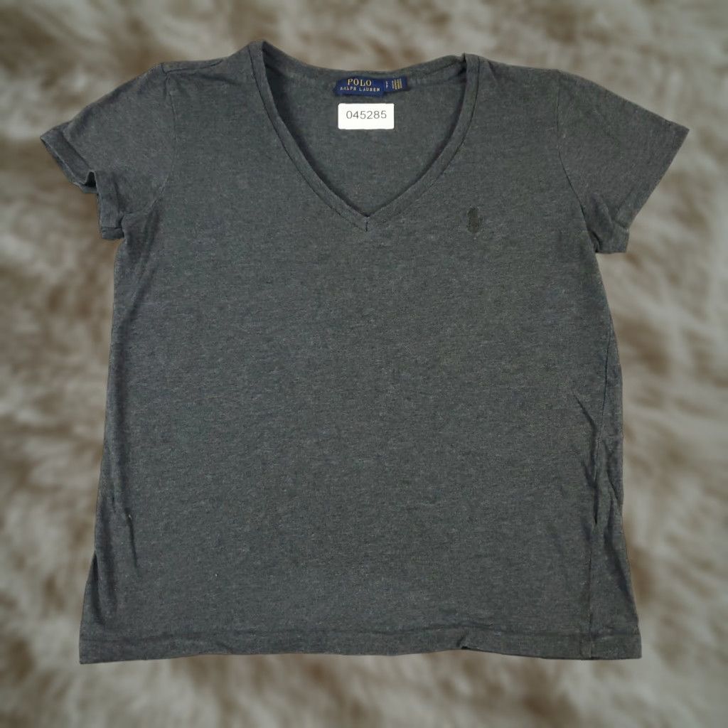 Ralph Lauren Lauren Ralph Lauren Gray Casual T-Shirt Womens Size Small Short Sleeve Classic Size S / US 4 / IT 40 - 1 Thumbnail