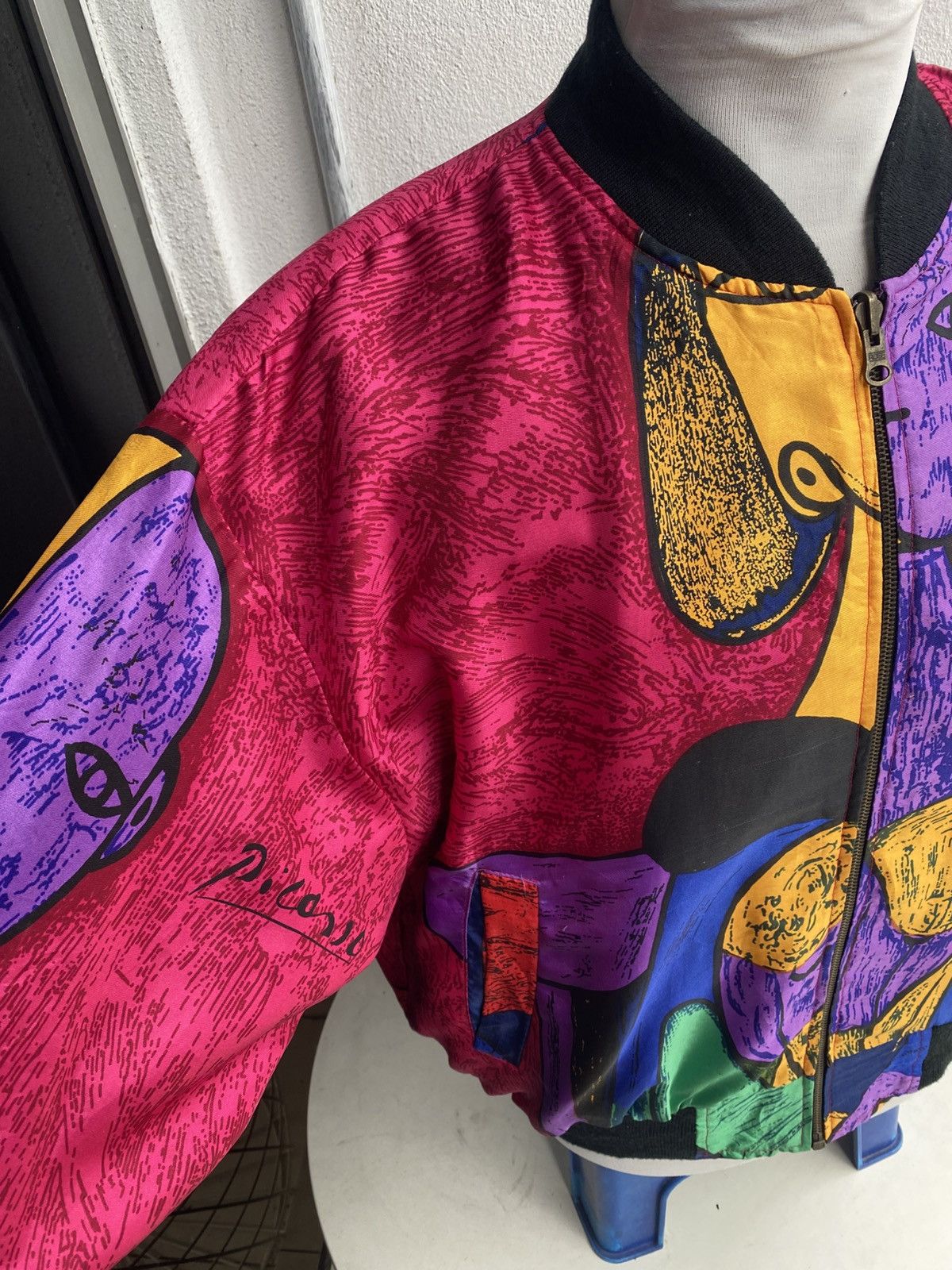 Designer × Vintage Vintage Piccaso 90s Silk Jacket Size US L / EU 52-54 / 3 - 6 Thumbnail
