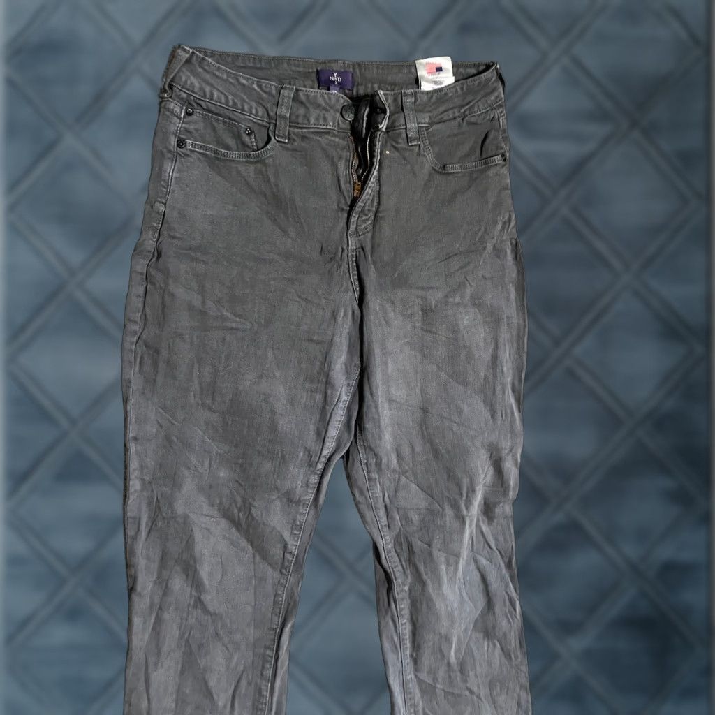 NYDJ NYDJ Not Your Daughter’s Jeans Straight Mid Rise 10 Gray Jeans Women Size 10 Straight Leg NYDJ Gray Womens Mid Rise 10 Jeans Size 32" / US 10 / IT 46 - 1 Thumbnail