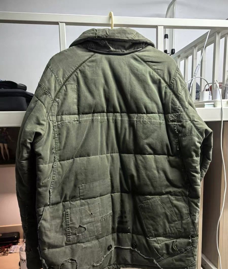 Greg Lauren Grace Lauren Military Green Patchwork Cotton Jacket Size US L / EU 52-54 / 3 - 7 Thumbnail