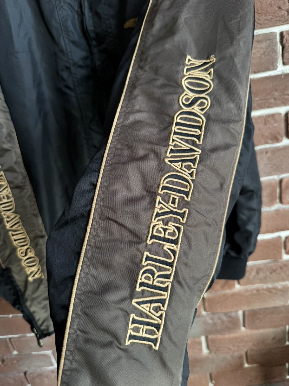 Harley Davidson Harley Davidson Vintage Racing Bomber Jacket Hype Rare Y2k Size US L / EU 52-54 / 3 - 5 Thumbnail