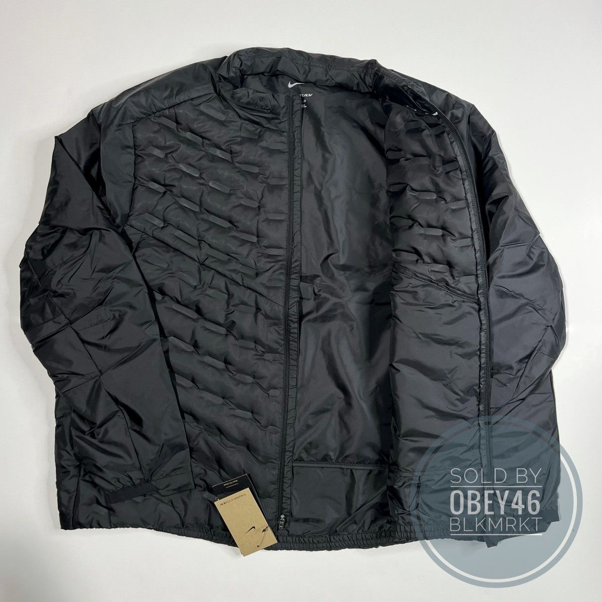 Nike Nike Therma-FIT ADV AeroLoft Repel Down Running Jacket Black Size US XXL / EU 58 / 5 - 5 Thumbnail