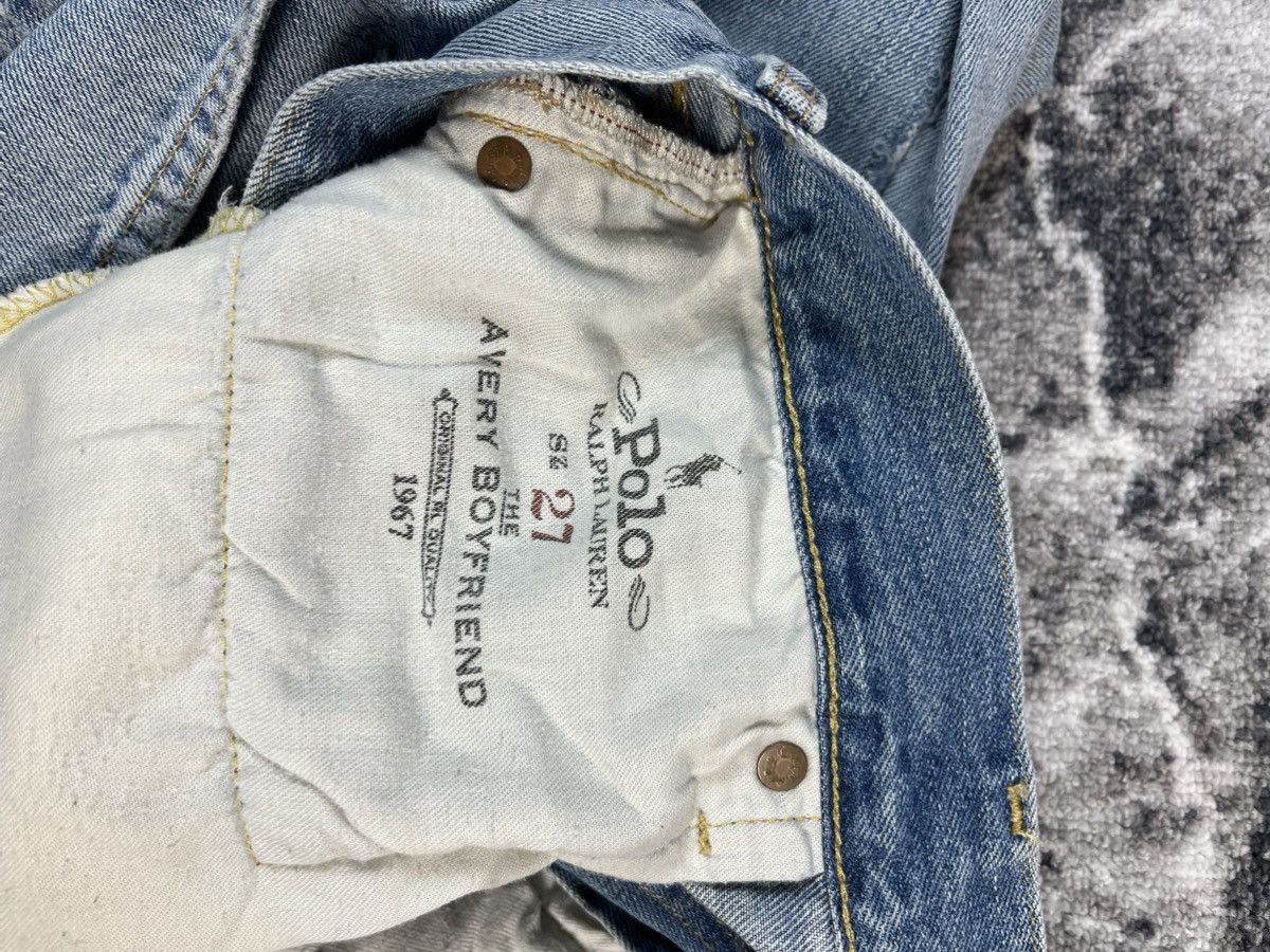 Polo Ralph Lauren Polo Ralph Lauren Patchwork Distressed Denim Jeans Size 27" / US 4 / IT 40 - 14 Thumbnail