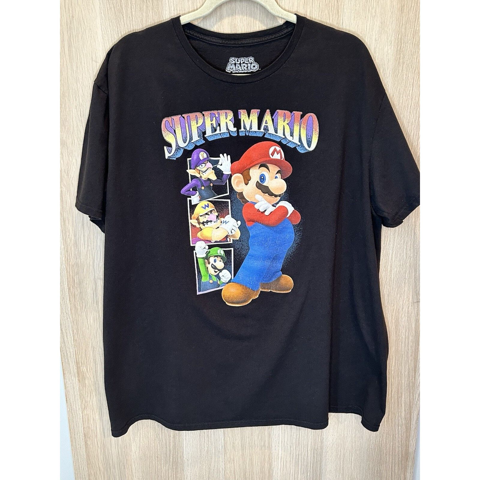 Nintendo Nintendo Super Mario Cartoon Mens T Shirt Black XXL Size US XL / EU 56 / 4 - 1 Thumbnail