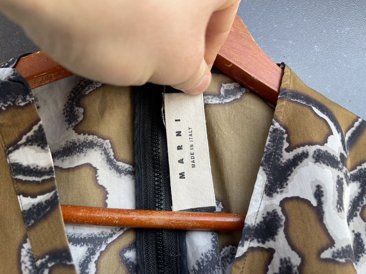 Marni Marni Ruffle All Over Pattern Silk Dress – Made in Italy 🇮🇹 Size XS / US 0-2 / IT 36-38 - 3 Thumbnail