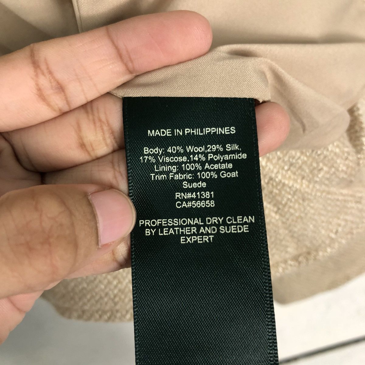 Japanese Brand Green Label Ralph Lauren Cropped Biker Jacket Leather Parts Size US XXS / EU 40 - 20 Thumbnail