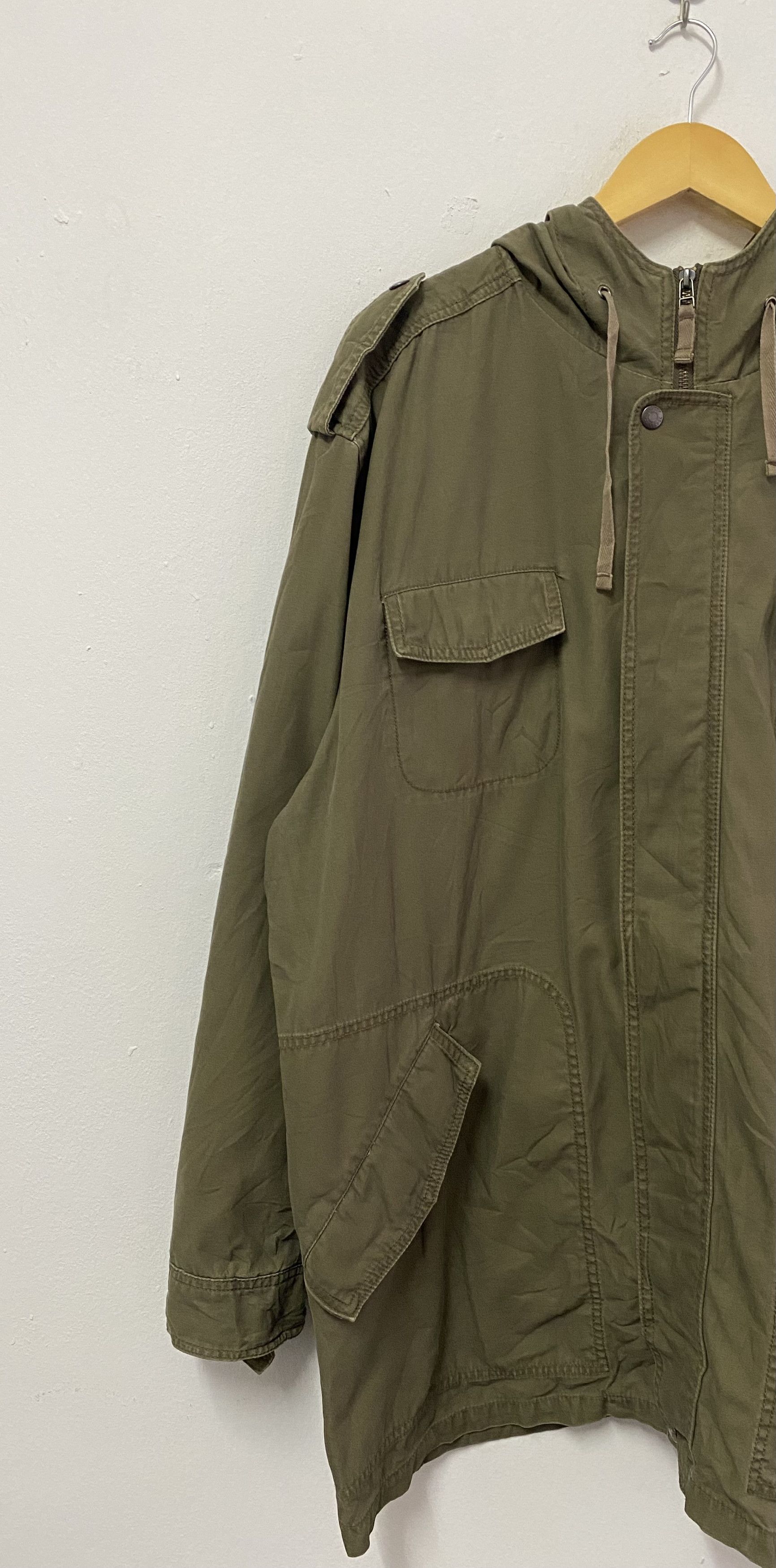 Converse Vintage Converse Military Style Oversized Hoodie Jacket Size US XXL / EU 58 / 5 - 5 Thumbnail