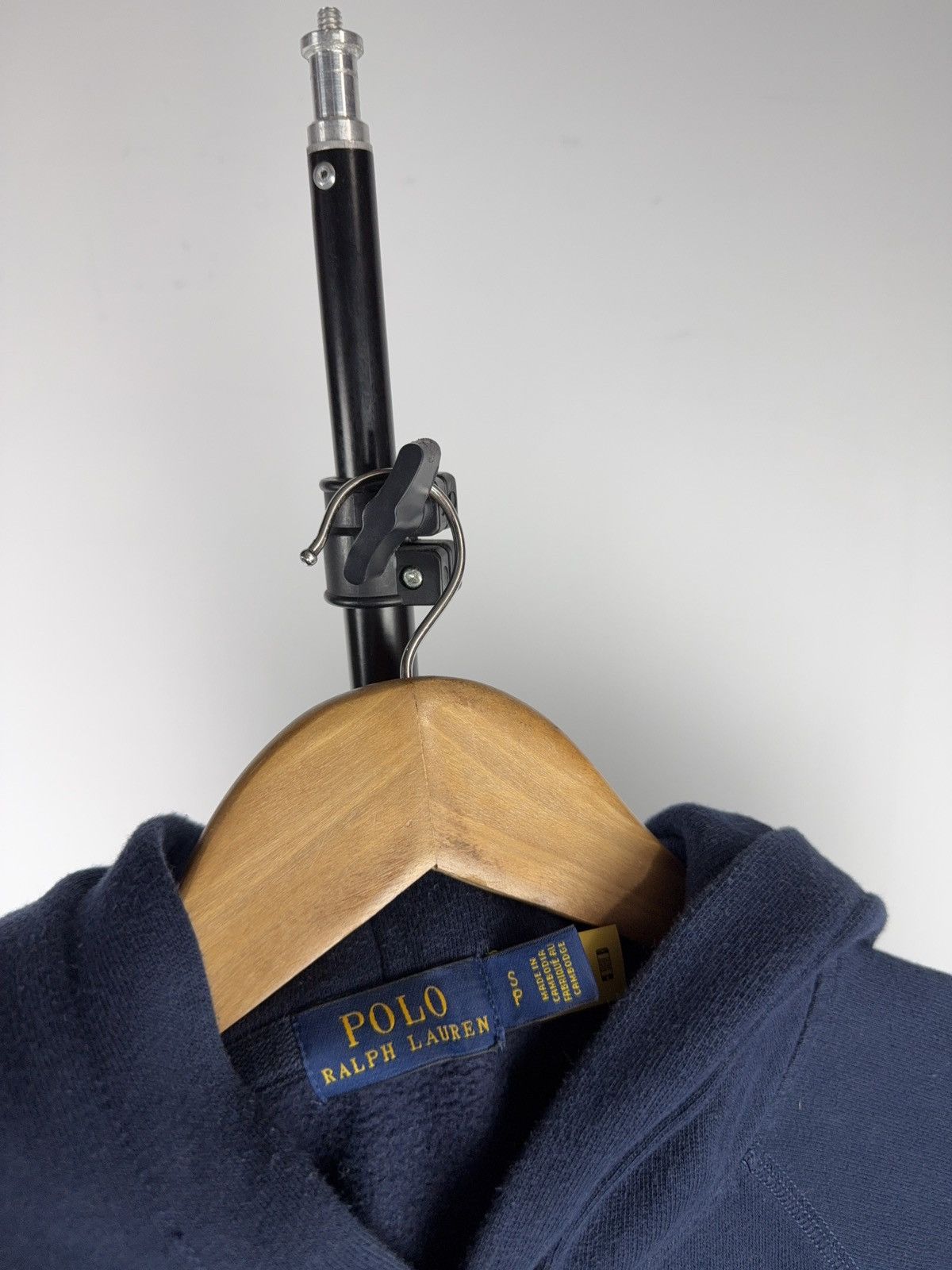 Polo Ralph Lauren 00s Polo Ralph Lauren Navy Cropped Hoodie Red Pony Logo Size M / US 6-8 / IT 42-44 - 8 Thumbnail