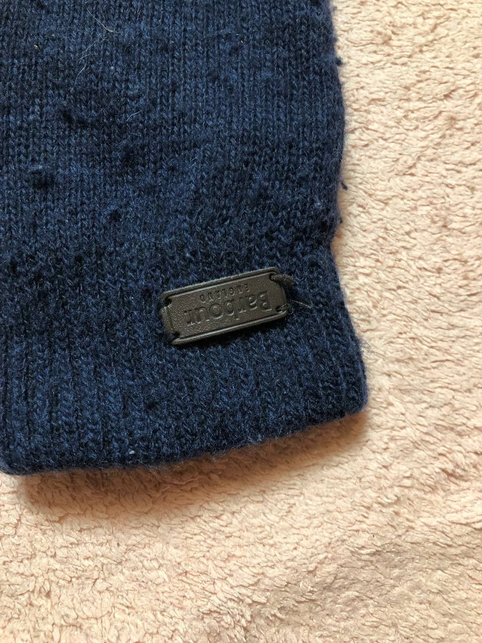 Barbour logo Gloves Y2K Barbour Vintage blue streetwear Size ONE SIZE - 5 Thumbnail