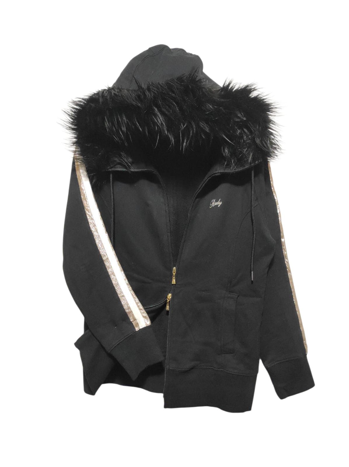 If Six Was Nine Rady black Double Zipper Fur Hoodie i6w9 Lgb Style Size US S / EU 44-46 / 1 - 1 Thumbnail
