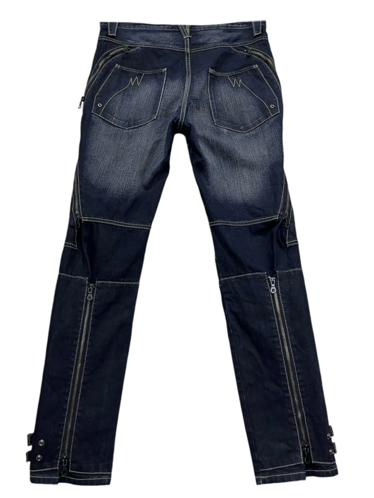PPFM 🔥FYE🔥PPFM Punk Bondage Multi-zipper Double Flap Bush Pants Size US 31 - 7 Thumbnail