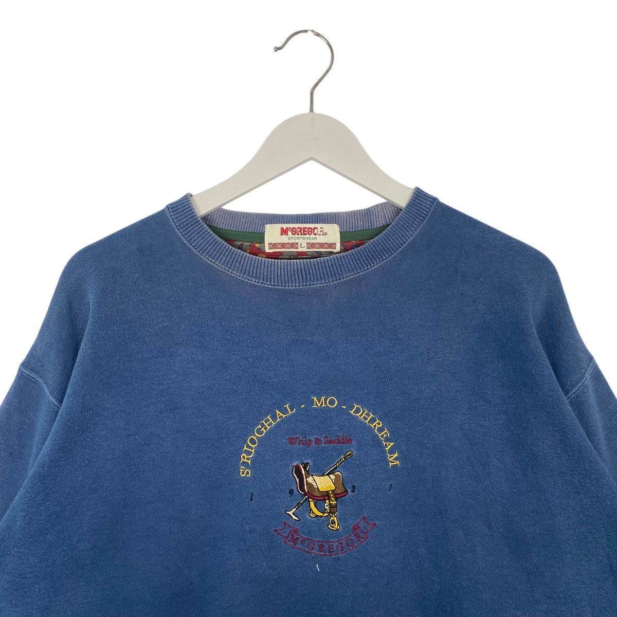 Vintage Vintage Mgrecor Sportwear Big Logo Crewneck Sweatshirt Blue Size US L / EU 52-54 / 3 - 4 Thumbnail