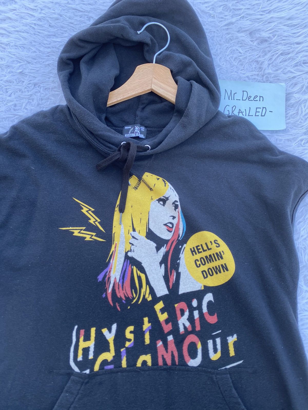 Hysteric Glamour Rare Hysteric Glamour Sleeveless Hooded Hell’s Comim’ Down’ Size US S / EU 44-46 / 1 - 8 Thumbnail
