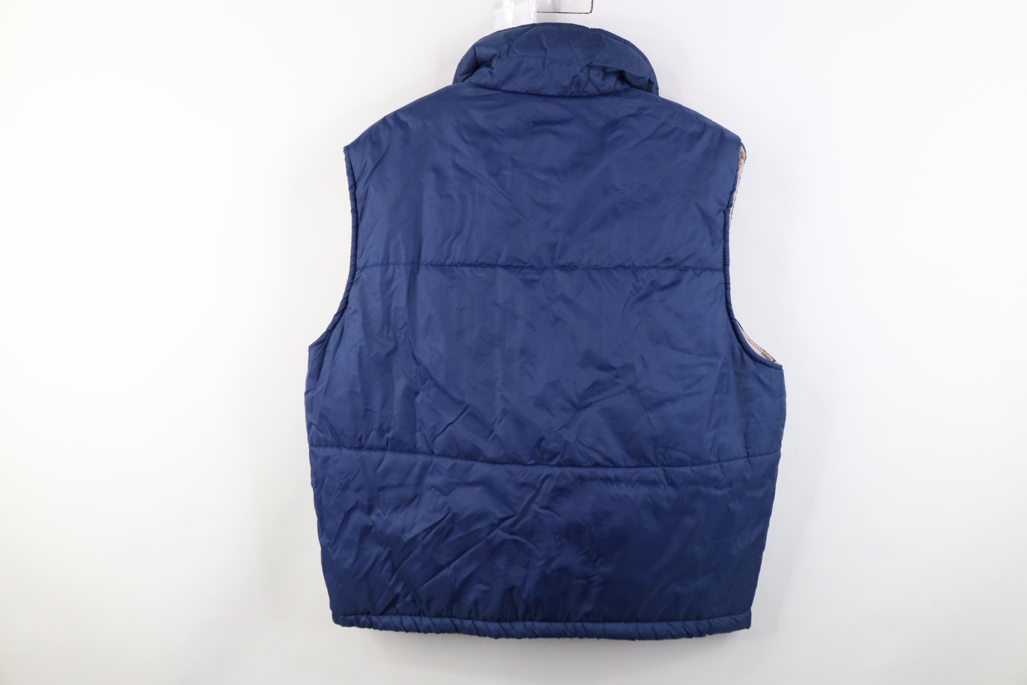 Vintage Vintage 70s Streetwear Full Zip Puffer Vest Jacket Blue Size US XL / EU 56 / 4 - 12 Thumbnail