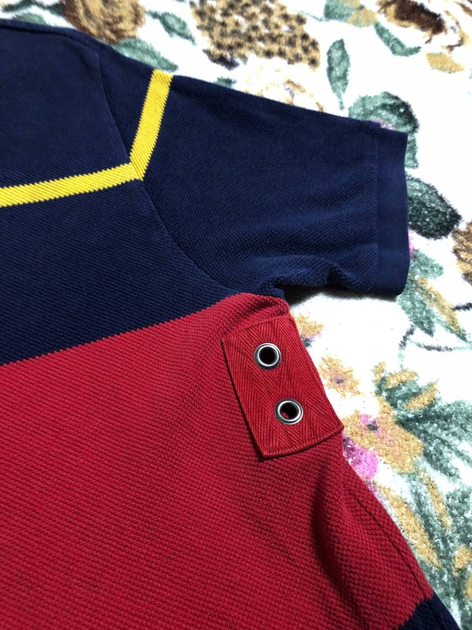 Polo Ralph Lauren Vintage Ralph Lauren Polo Shirt Mens Blue Red Striped polo Size US M / EU 48-50 / 2 - 4 Thumbnail