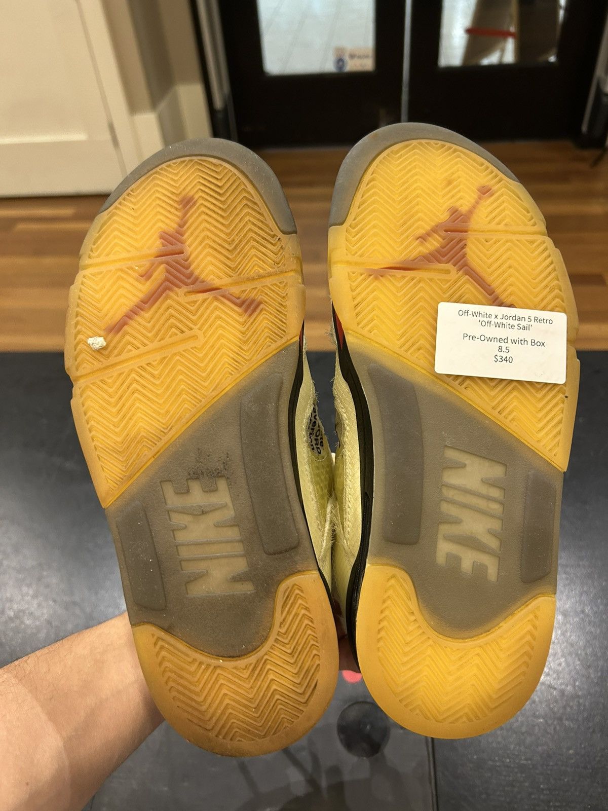 Jordan Brand Jordan 5 Retro ‘Off-White Sail’ Size US 8.5 / EU 41-42 - 5 Thumbnail