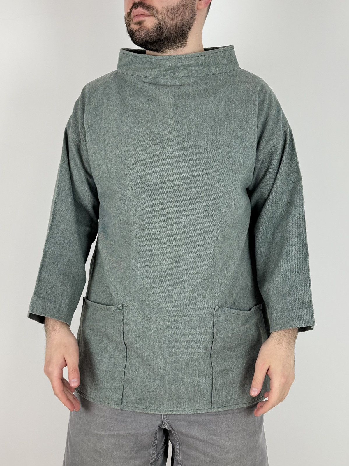 70s 80s Vintage Kinsale Smocks Salt And Pepper Anorak Smock