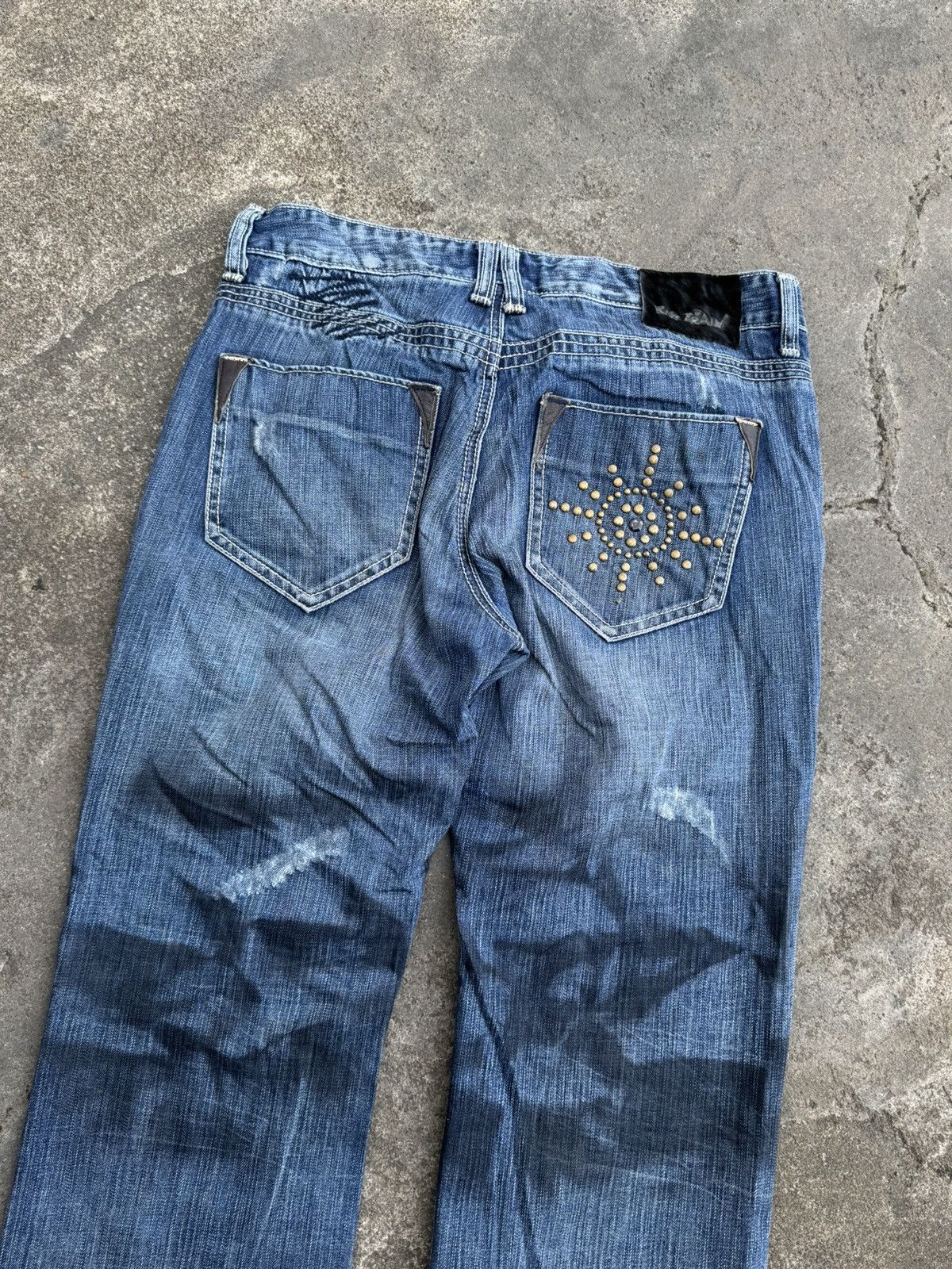 Robins Jeans Japanese Studded Big Train Denim Pants Styled Size US 32 / EU 48 - 2 Thumbnail