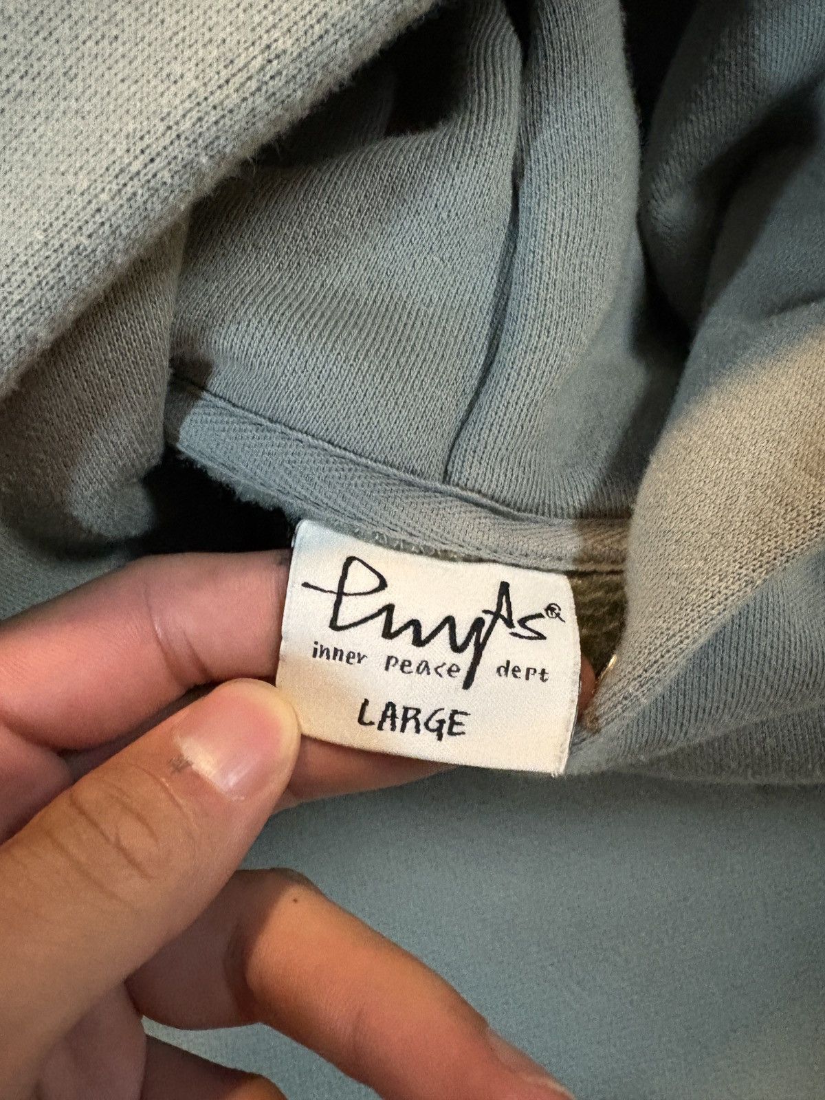 Other Phyps Y2K Style Mixed Curve Boxy Hoodie Khaki Size Medium Size US M / EU 48-50 / 2 - 7 Thumbnail