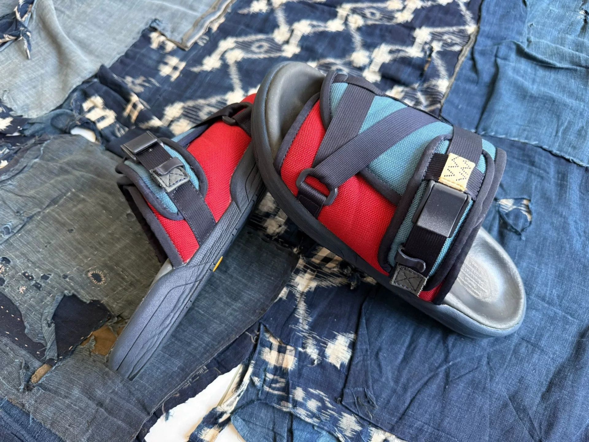 Visvim visvim spot christo nylon slides | Grailed