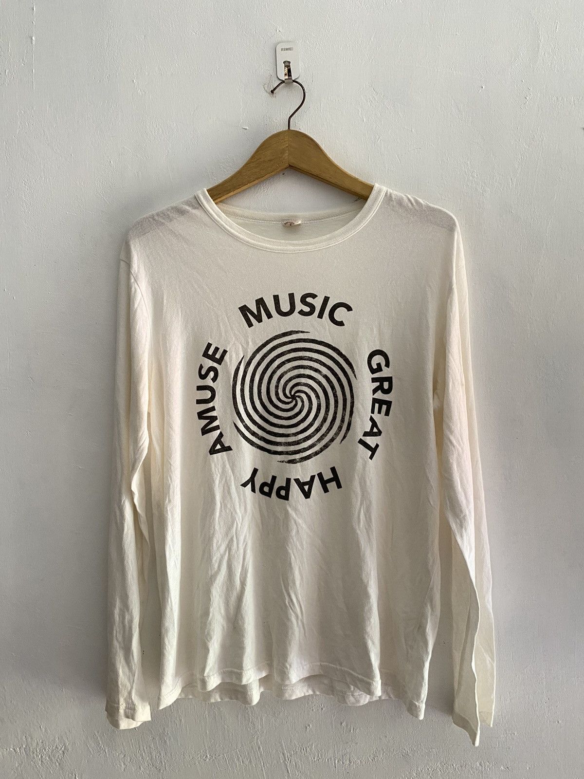 If Six Was Nine × Japanese Brand × Le Grande Bleu (L.G.B.) Japanese Amuse music great happy longsleeve tshirt Size US L / EU 52-54 / 3 - 1 Thumbnail