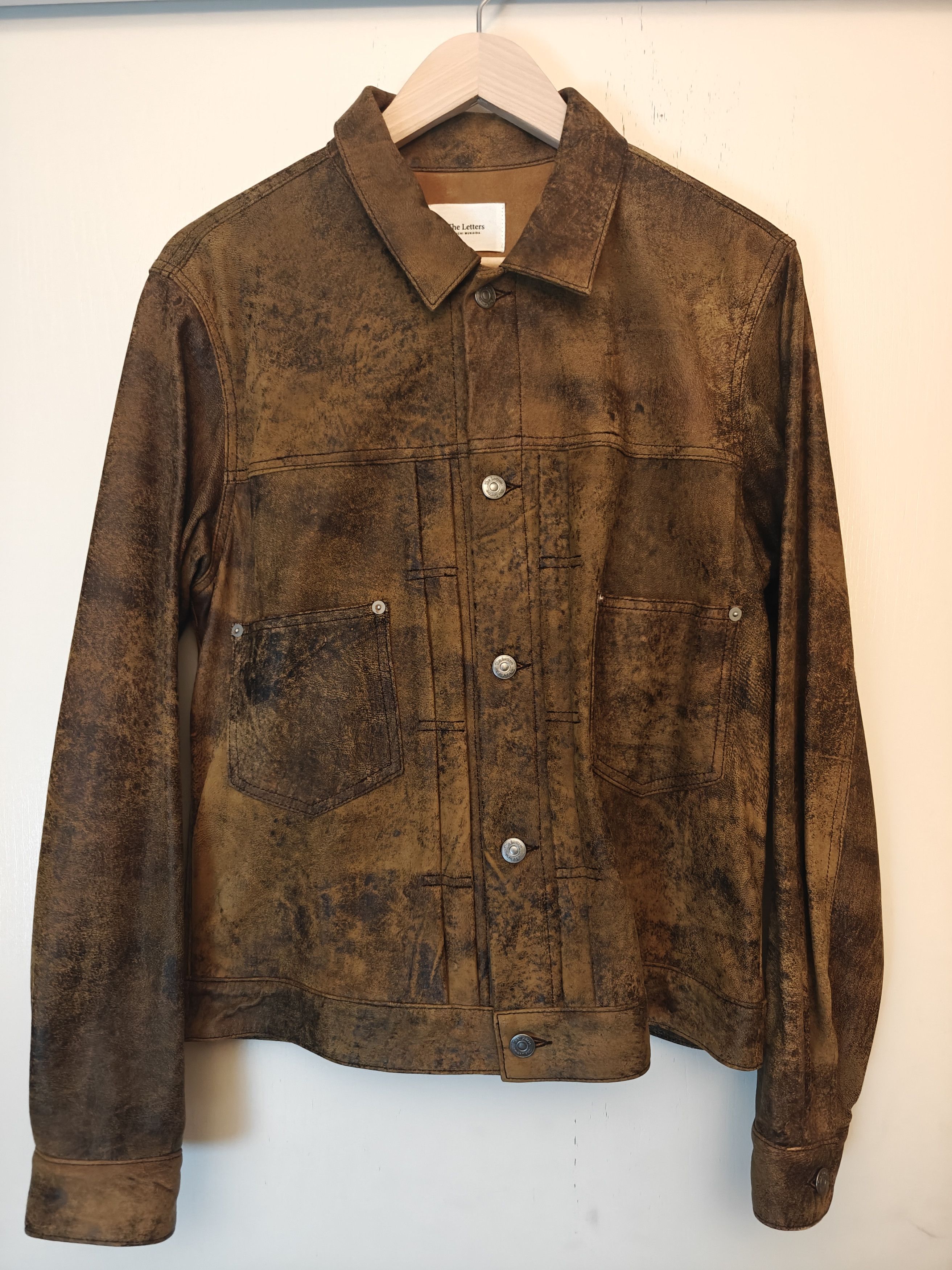 The Letters Distressed goat skin leather type 2 Size US L / EU 52-54 / 3 - 1 Thumbnail