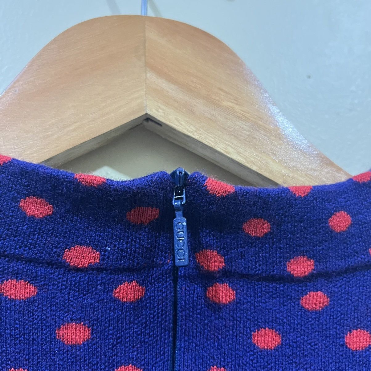Gucci GUCCI POLKA DOT AND DOUBLE G WOOL DRESS IN BLUE Size M / US 6-8 / IT 42-44 - 5 Thumbnail