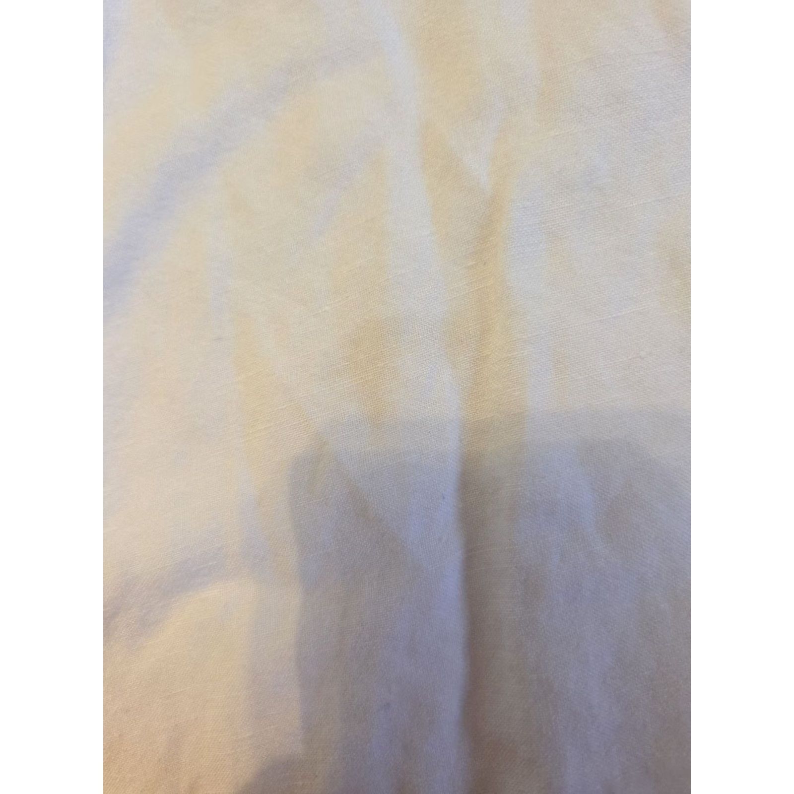 Vintage Maggie Barnes For Catherines White Pleated Trim Linen Button Down Top Boho 1X Shirt Womens Size XL / US 12-14 / IT 48-50 - 7 Thumbnail