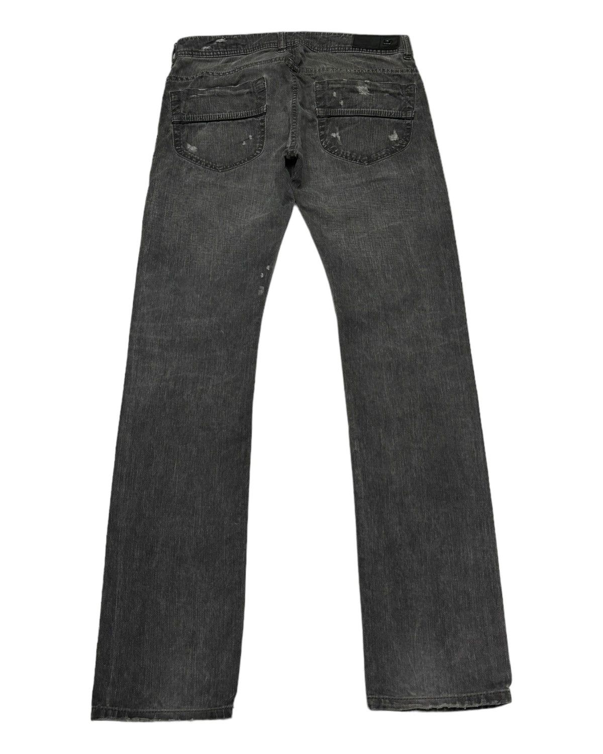 Diesel DIESEL DENIM GALLERY SMOKE BLACK DISTRESSED DENIM JEANS Size US 32 / EU 48 - 2 Thumbnail