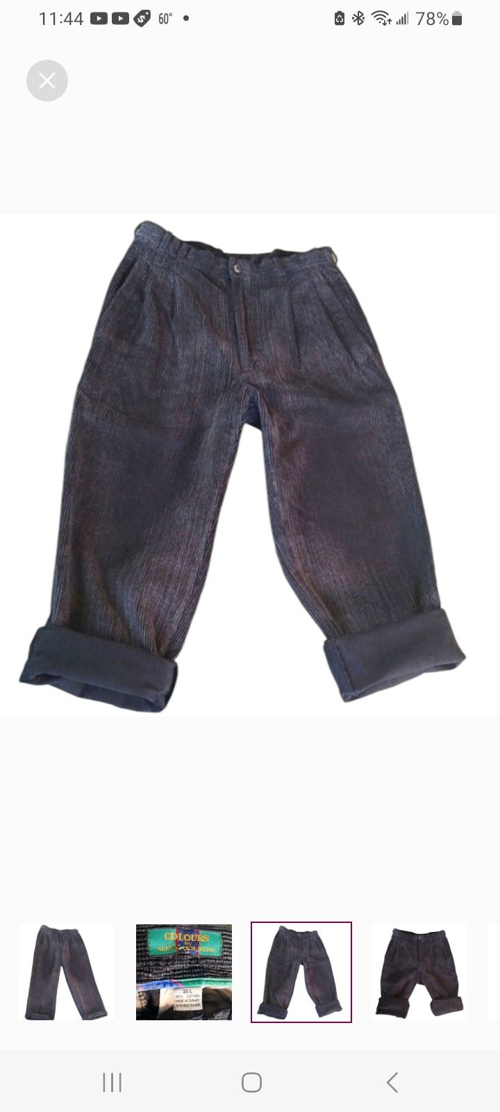 Alexander Julian Vintage 'COLOURS' by Alexander Julian Corduroy Pants Size US 32 / EU 48 - 4 Thumbnail