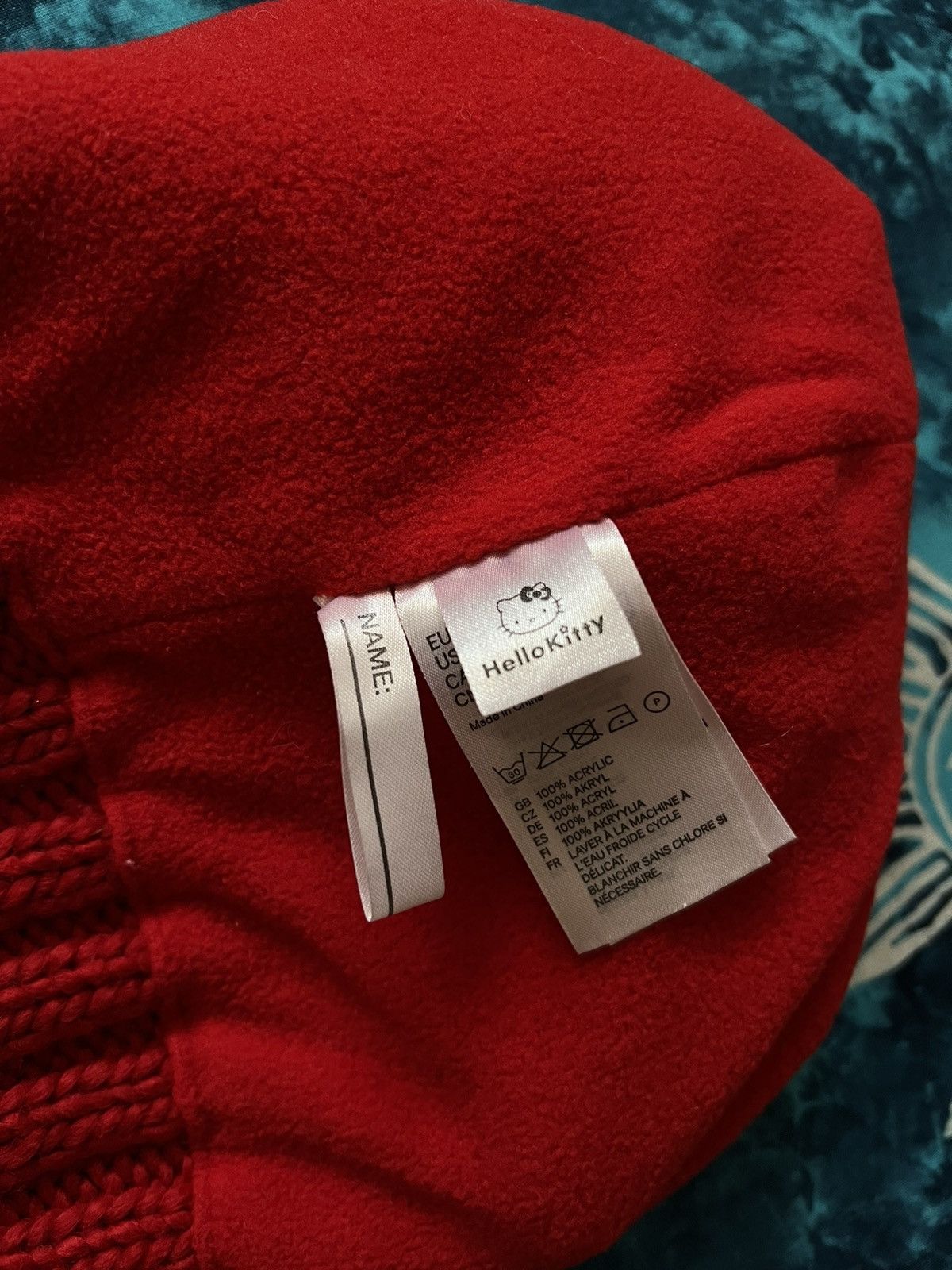 Japanese Brand × Vintage Y2k Hello Kitty Beanie Hat Hello Bunny Big Logo Size ONE SIZE - 10 Thumbnail