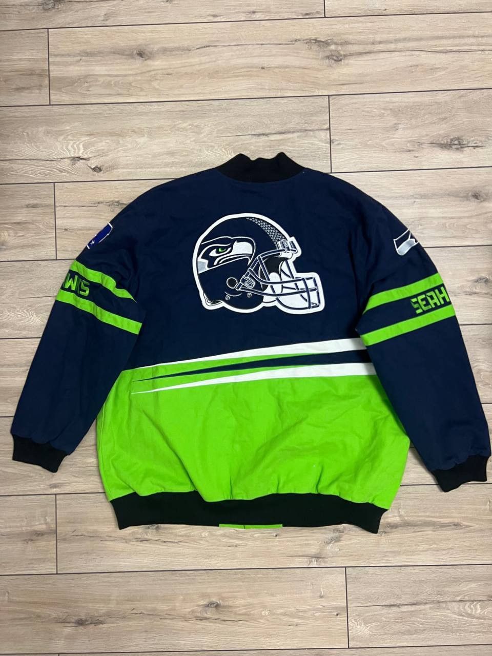 NFL NFL Seattle Seahawks Big Logo Bomber Jacket Insulated 4XL Size US XXL / EU 58 / 5 - 1 Thumbnail