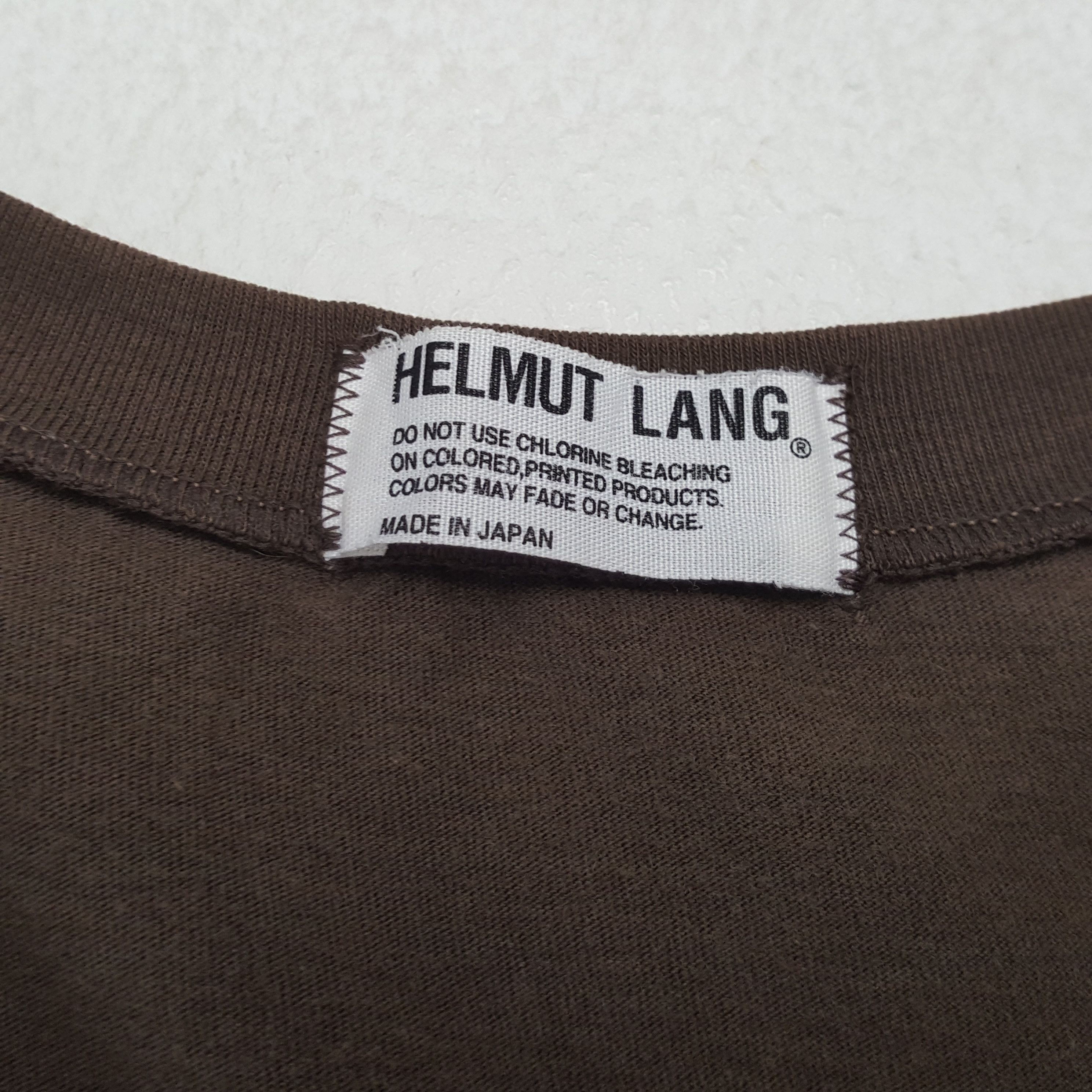 Helmut Lang × Vintage HELMUT LANG Designer Brand Plain Style Tshirt Size US M / EU 48-50 / 2 - 7 Thumbnail