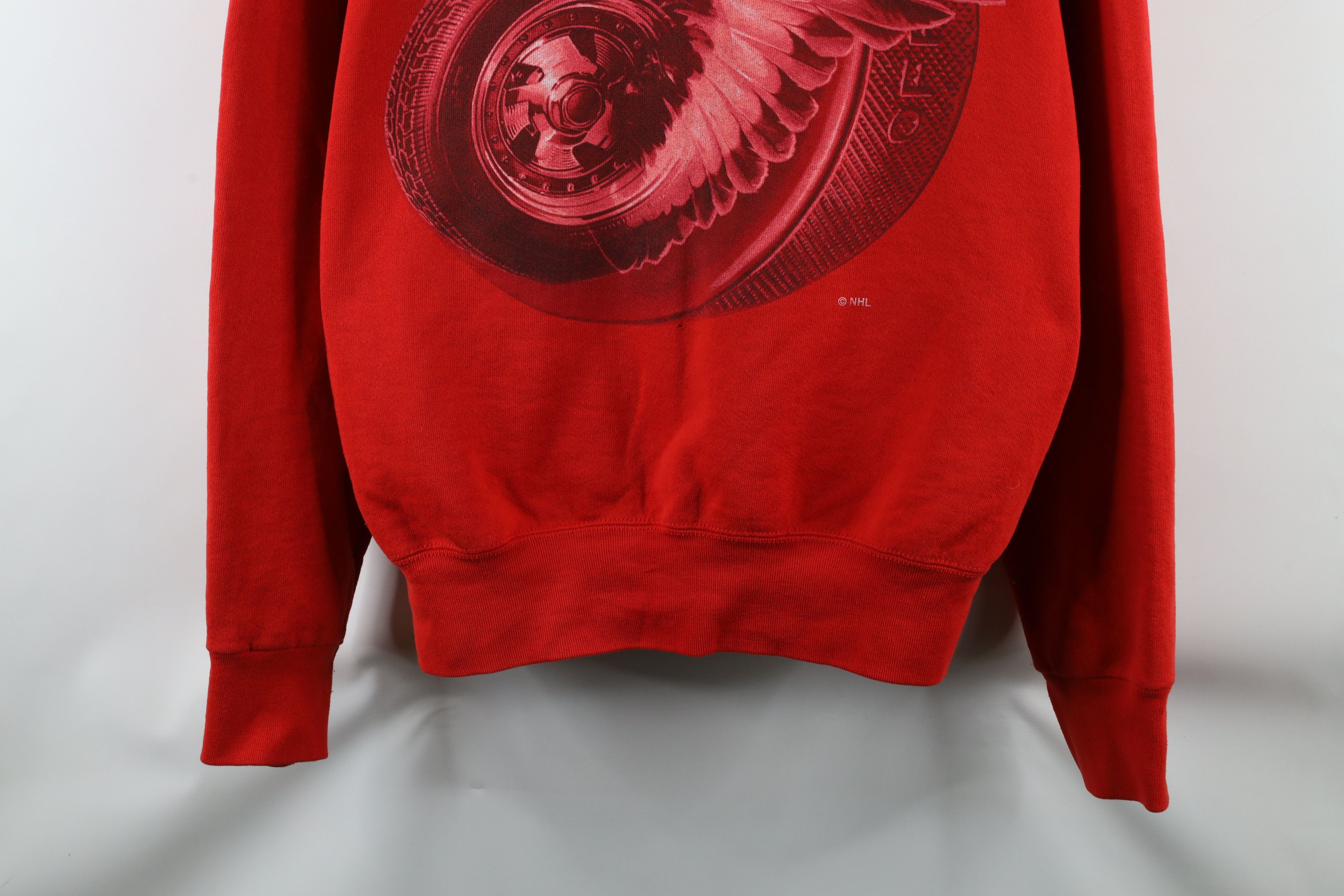 Vintage Vintage 90s Out Detroit Red Wings Hockey Sweatshirt Red Size US XL / EU 56 / 4 - 3 Thumbnail