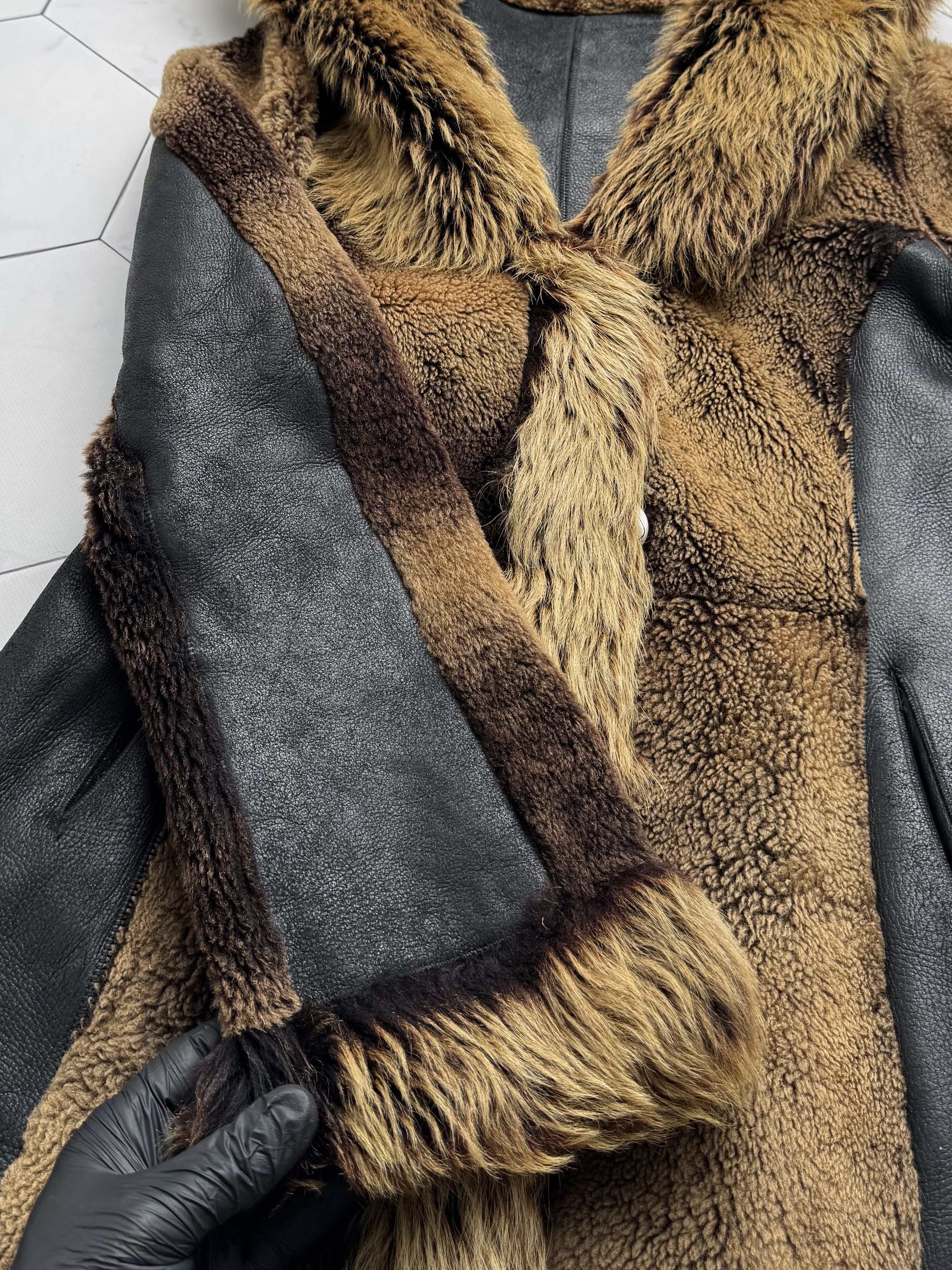 Vintage Vintage Real Sheepskin Hooded Coat (B550)E2D15 Size M / US 6-8 / IT 42-44 - 9 Thumbnail