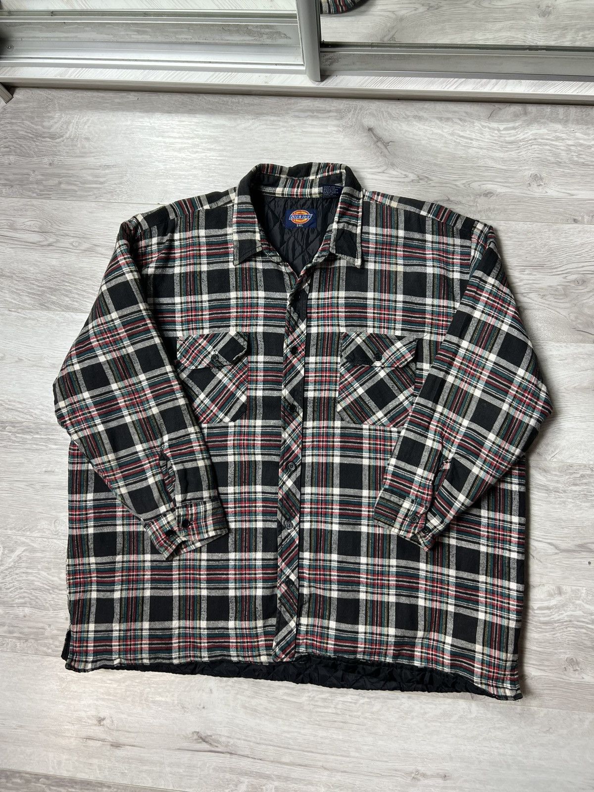 Dickies Vintage Dickies Checked Paded Over Shirt 3/4 Sleeve Jacket Size US XXL / EU 58 / 5 - 1 Thumbnail