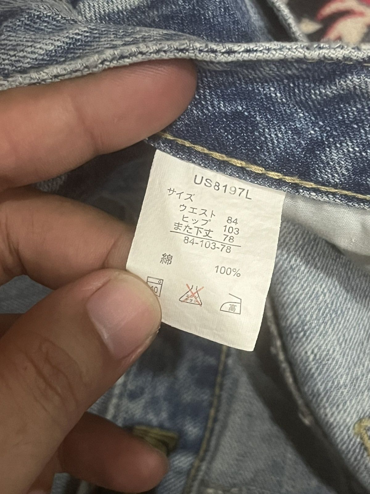 Japanese Brand Vintage Japanese Brand Oririn Blue Washed Ripped Flare Jeans Size US 34 / EU 50 - 15 Thumbnail